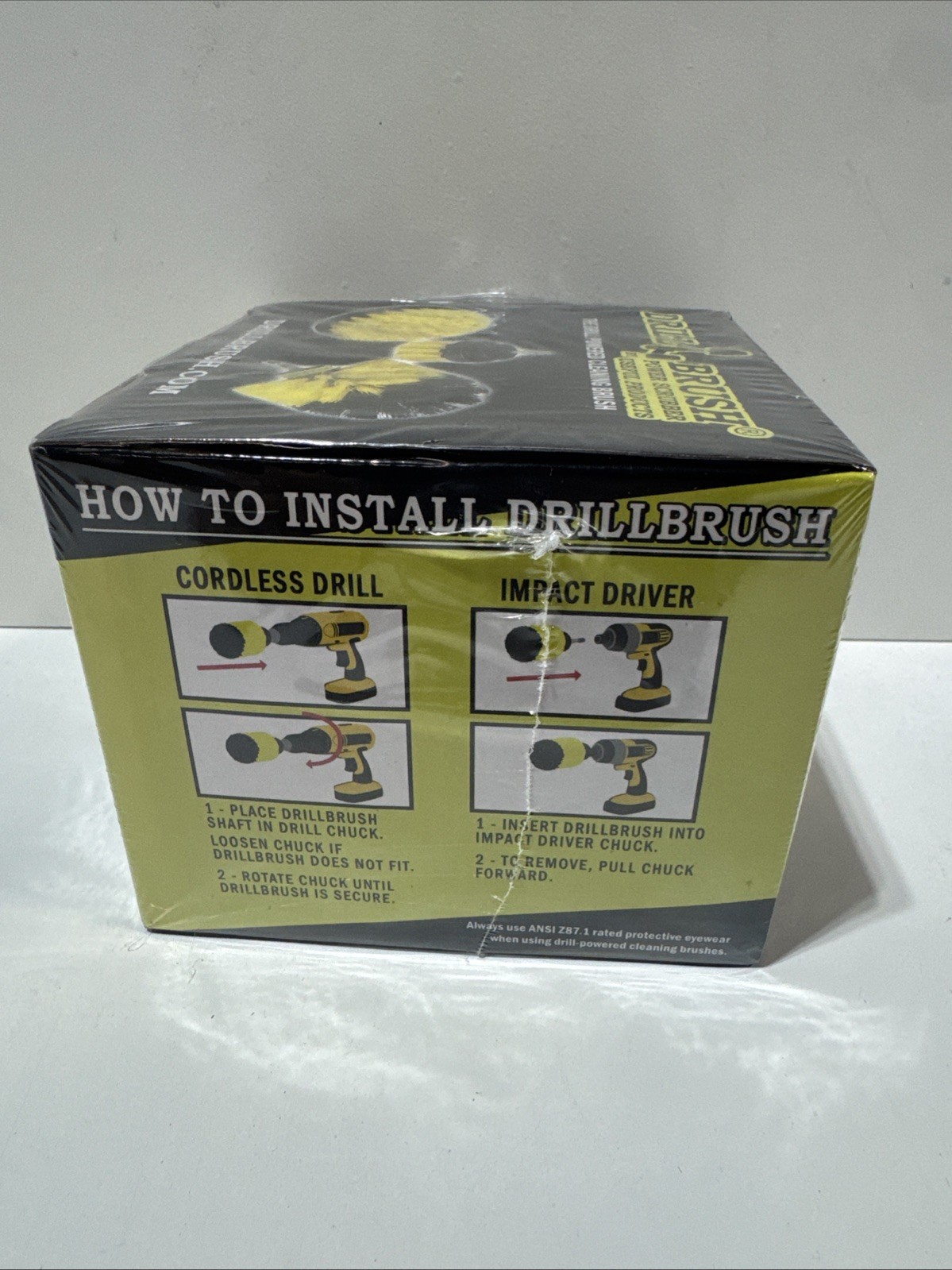 Drill Brush Power Scrubber Attachment Set for Bathroom Surfaces Tub Shower Tile
