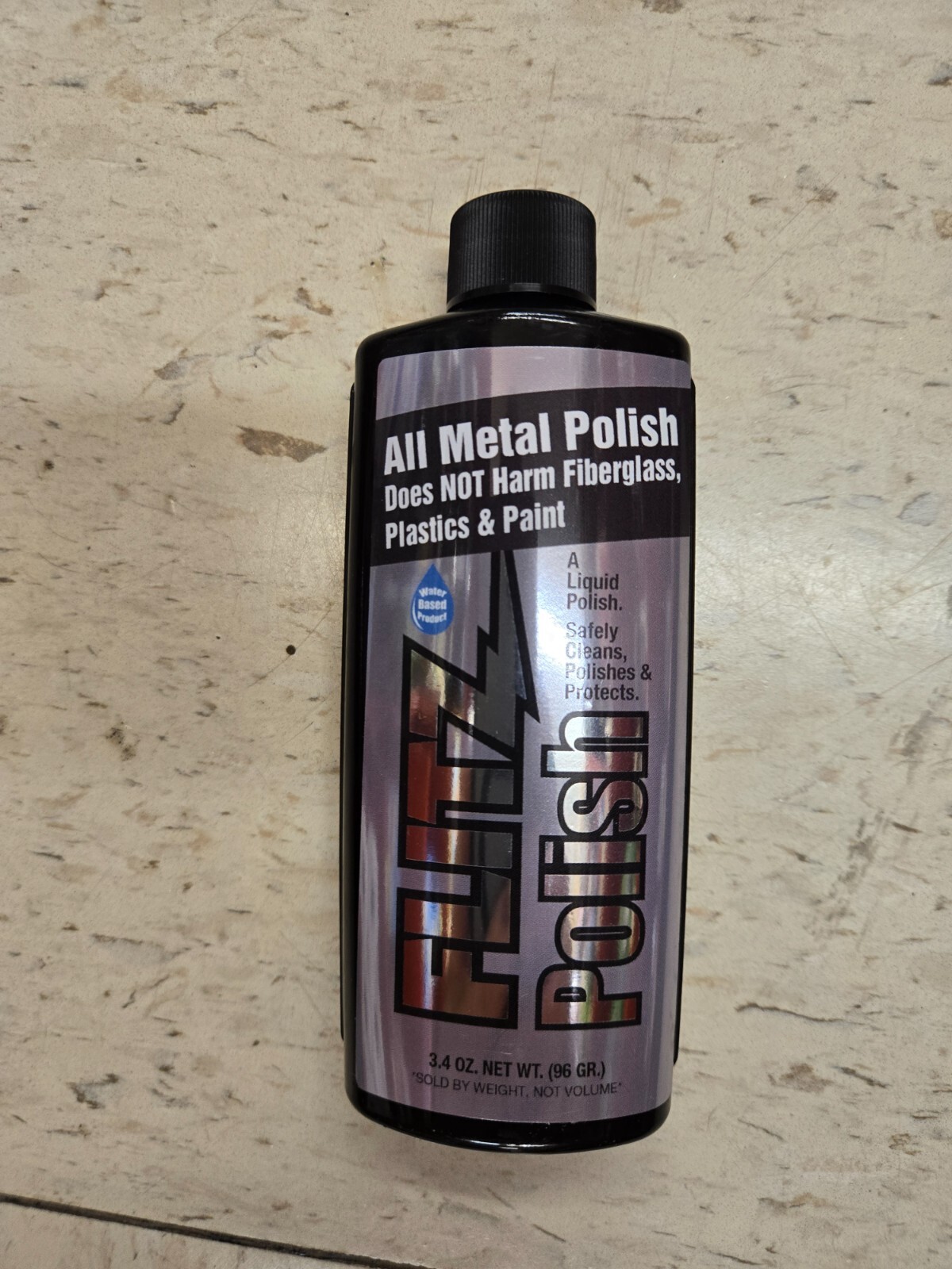 (2)-Liquid Flitz All Metal Polish Safe For Plastic & Fiberglass 3.4oz LQ 04535