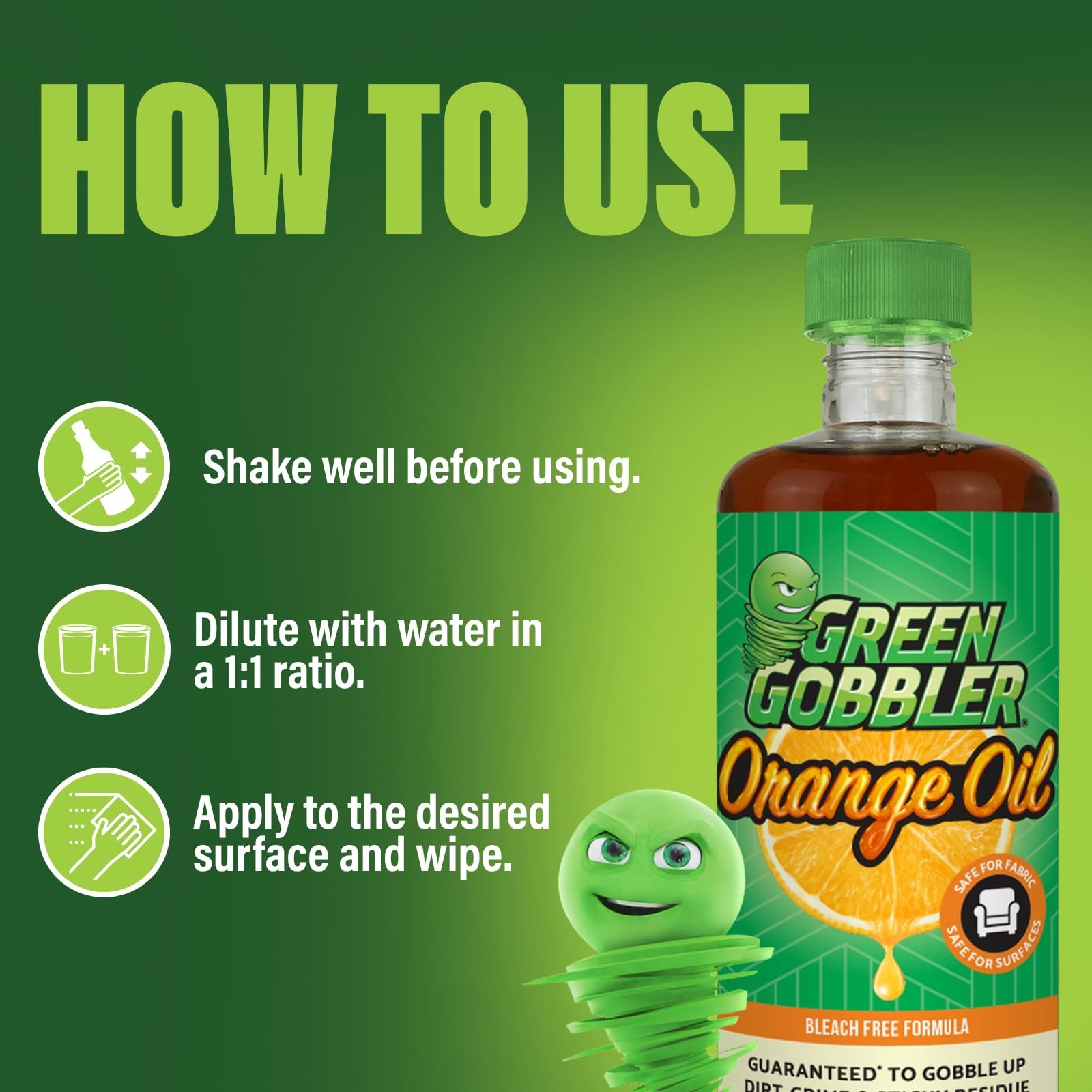 Cold Pressed Orange Oil Concentrate Cleaner – 22.5 oz D-Limonene, Multi-Purpose