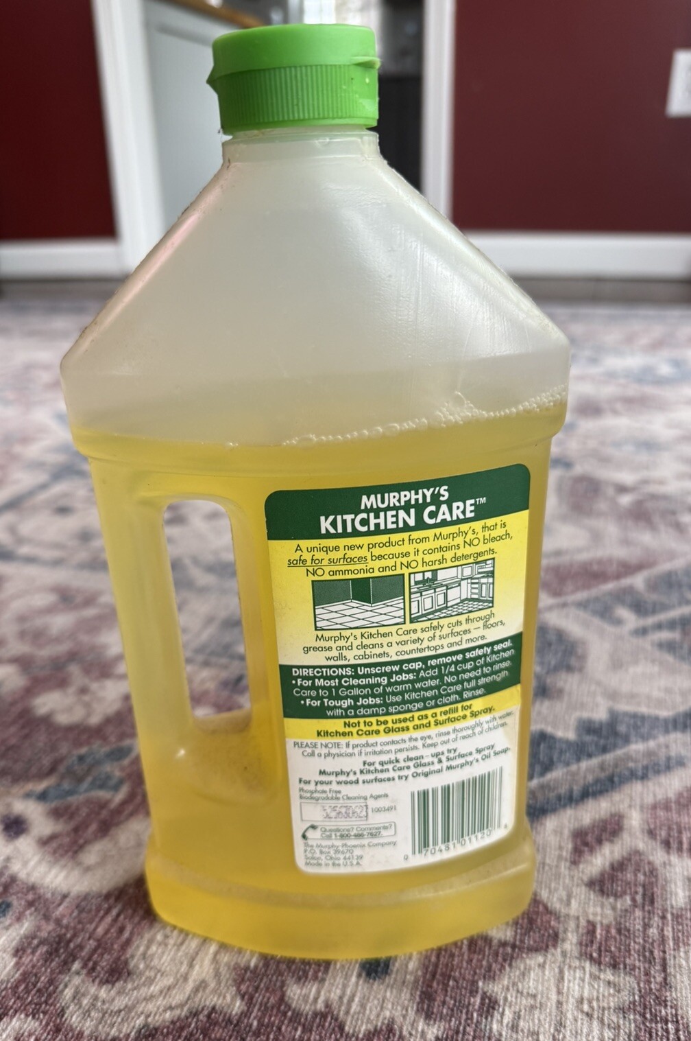 Vintage MURPHY Kitchen Care Cleaner Concentrate Lemon Pour Formula 32 oz