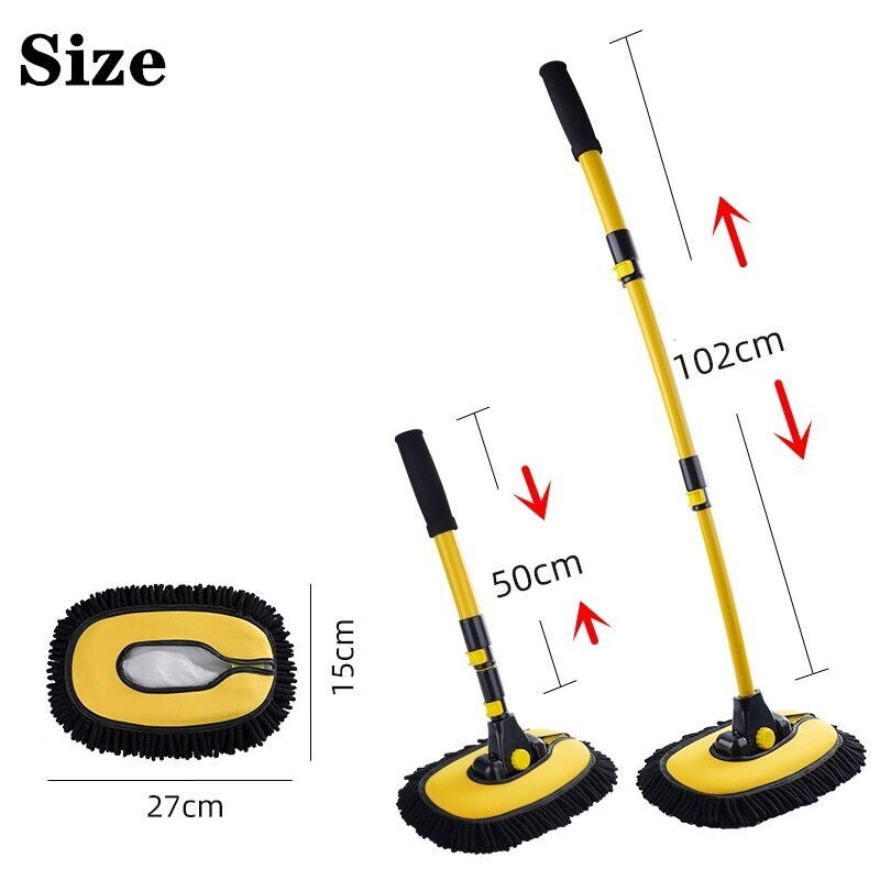 2022 New Car Cleaning Brush Car Wash Brush Telescoping Long Handle Cleaning Mop.