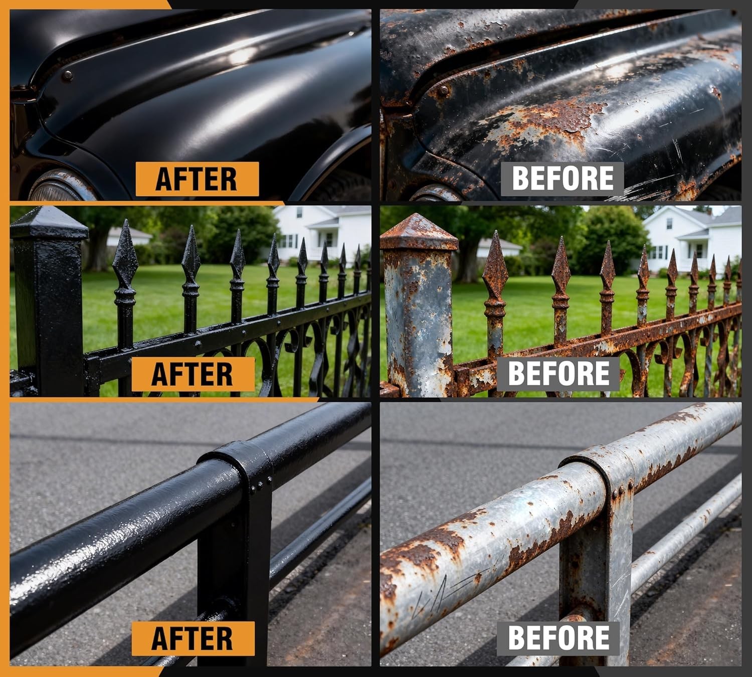 36oz Eco-Friendly 2-in-1 Rust Converter Paint & Metal Primer for Steel Surfaces