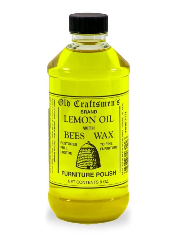 Old Craftsmen’s Lemon Oil with Bees Wax Wood Furniture Polish 8oz