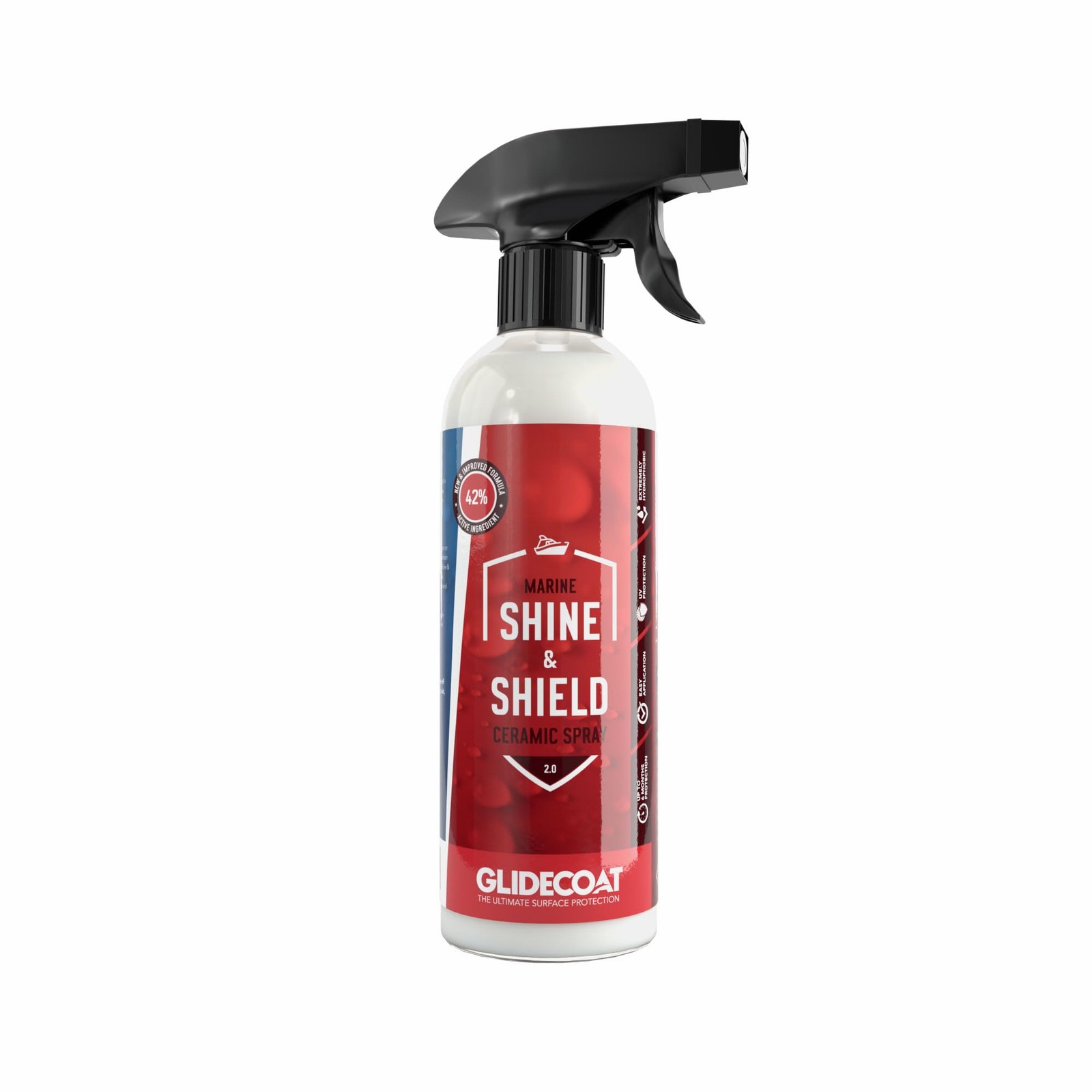 Marine Shine & Shield | 42% Ceramic Spray | Better than Boat Wax | Hydrophobi…