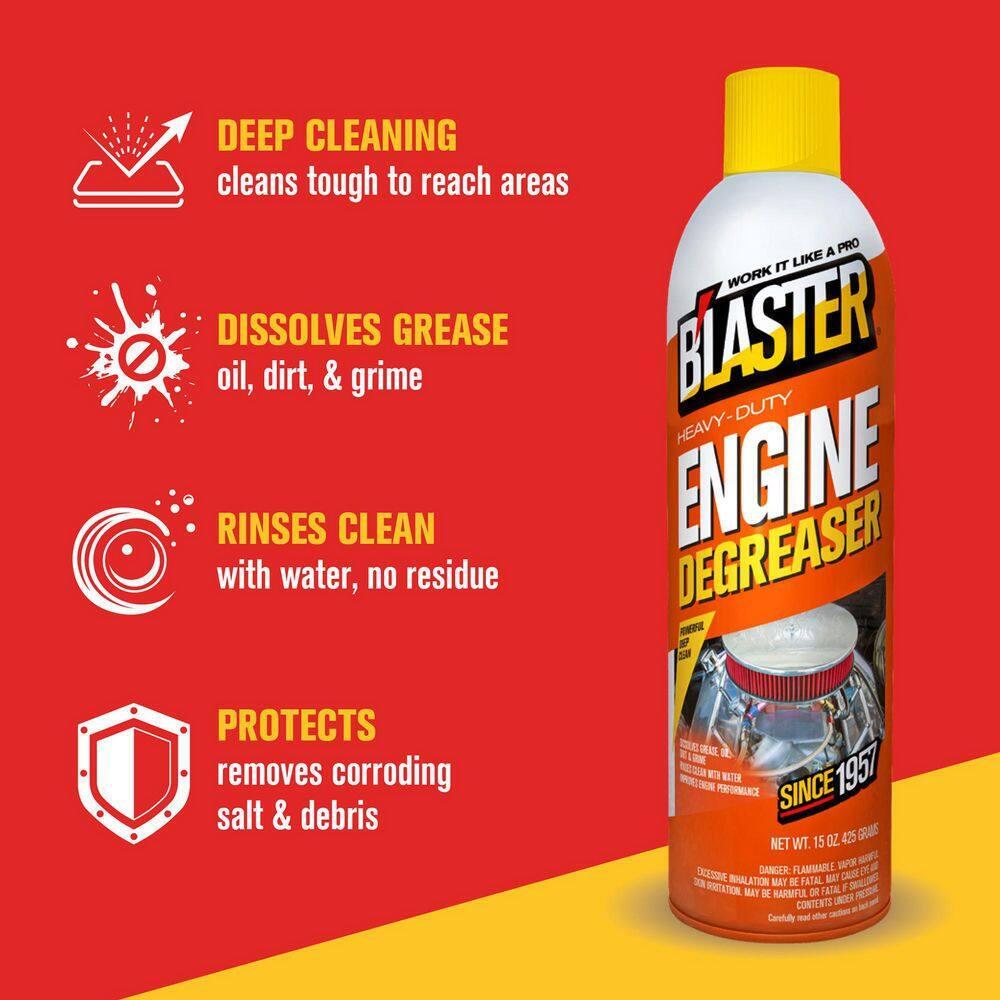 Engine Degreaser Cleaner Spray 15 oz. Heavy-Duty (Pack of 24) Dissolve Grease
