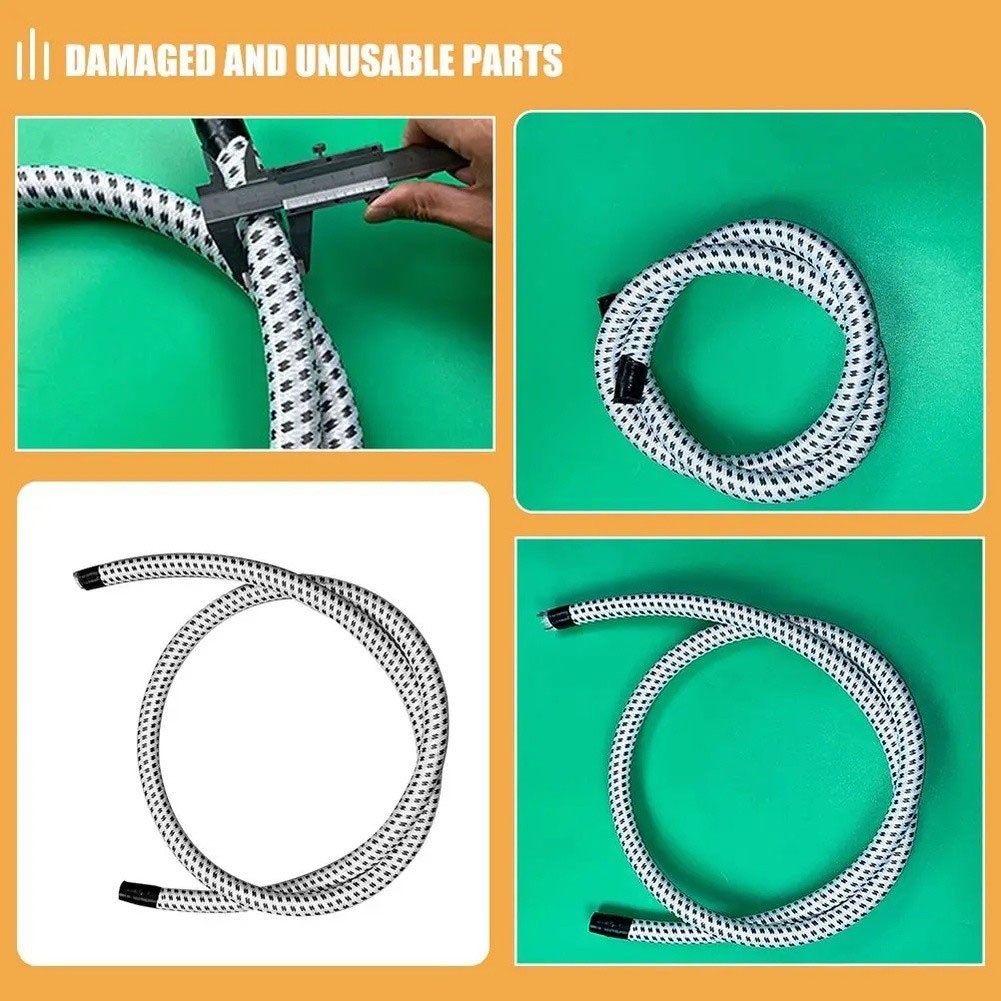Steam Iron Hose 12m PVC Nylon High Temperature Resistant Air Duct Tube