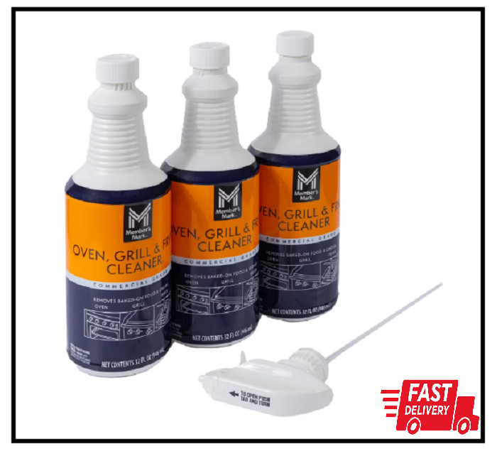 3 PACK – Member’s Mark Commercial Oven, Grill and Fryer Cleaner 32 oz EACH