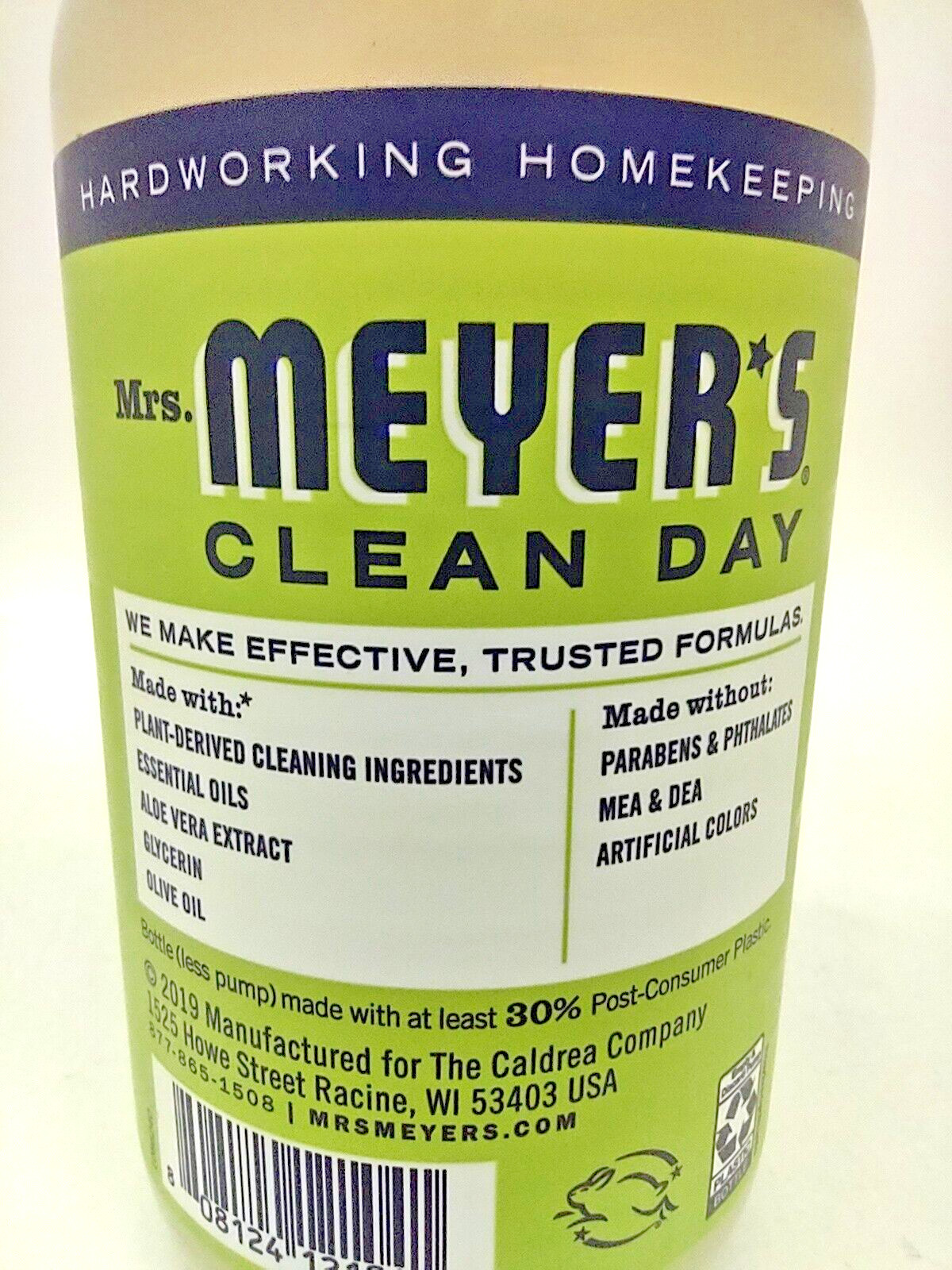 2x Mrs. Meyer’s Clean Day Liquid Hand Soap Bottle, Lemon Verbena Scent, 12.5 oz