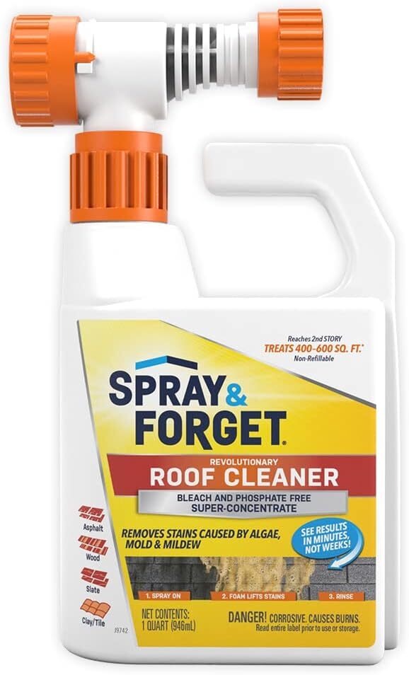 Spray & Forget SF150 Super Concentrated 32 oz. Roof Cleaner with Hos Sprayer