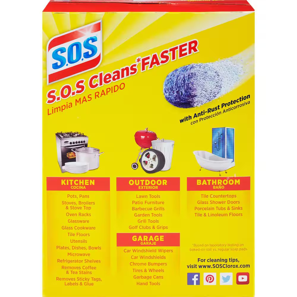 Steel Wool Soap Scouring Pads (18-Pack) (2-Boxes)