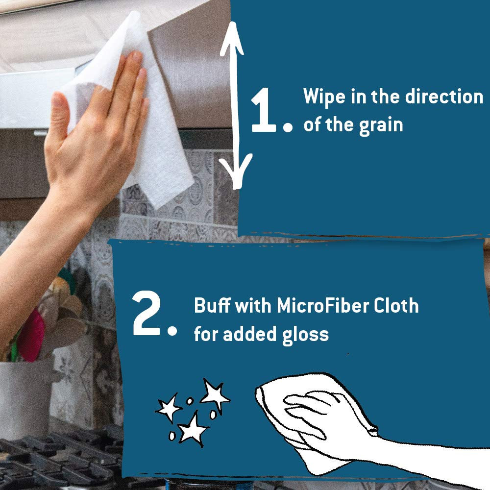 Tub O Towels Stainless Steel Appliance Cleaning Wipes – Clean, Polish, and Prote