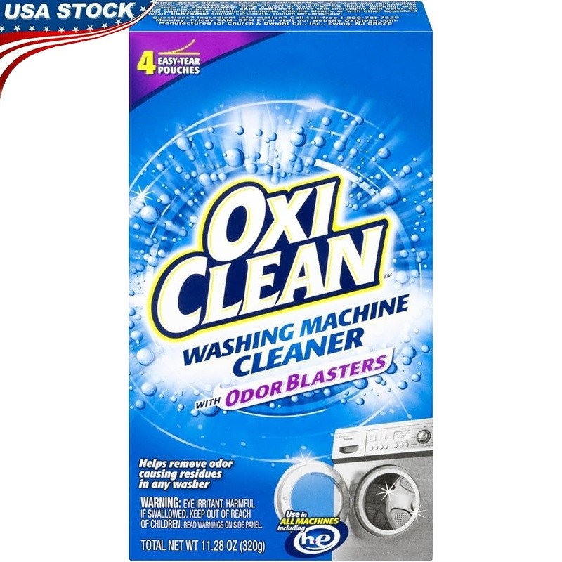 Washing Machine Cleaner Odor Removal Easy Tear Pouches All HE Machines New