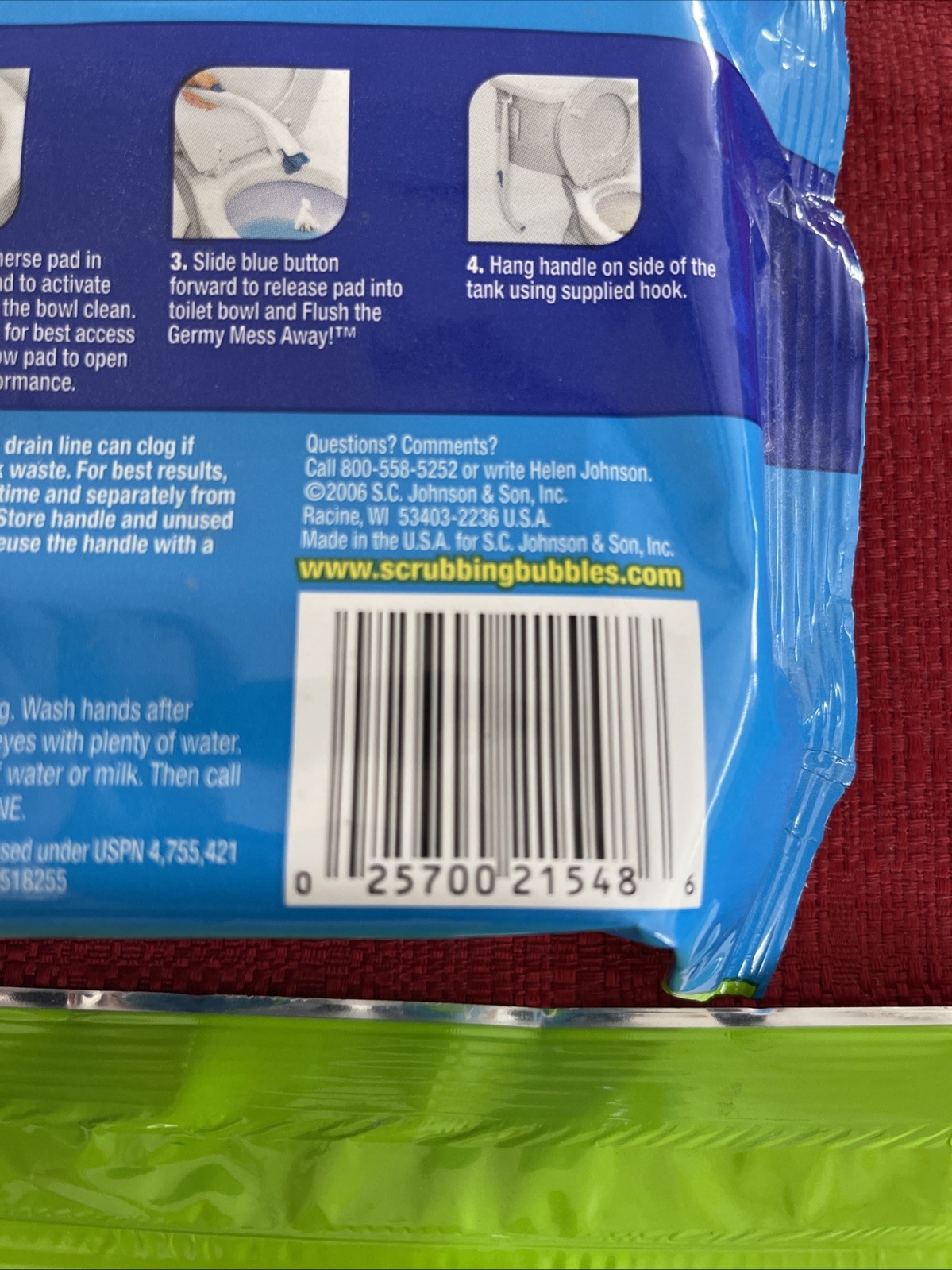 Scrubbing Bubbles Fresh Brush Flushable Pad Refills 12 Count Packs X 2 Packs