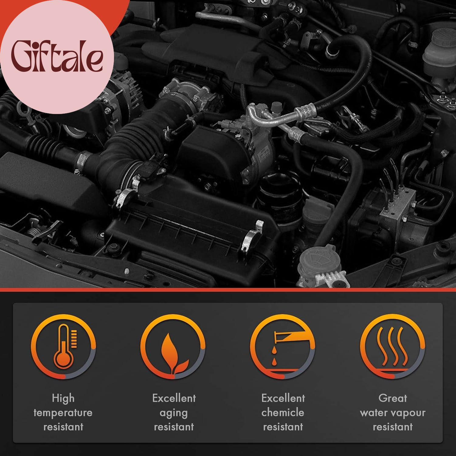 Left and Right Engine Air Clean Intake Tube Hose Compatible with BMW X5 2012-201