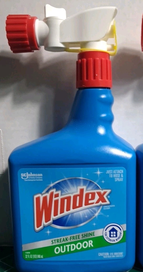 2 Pack Streak-Free Shine ***WINDEX OUTDOOR Concentrated WINDOW CLEANER 32oz Each