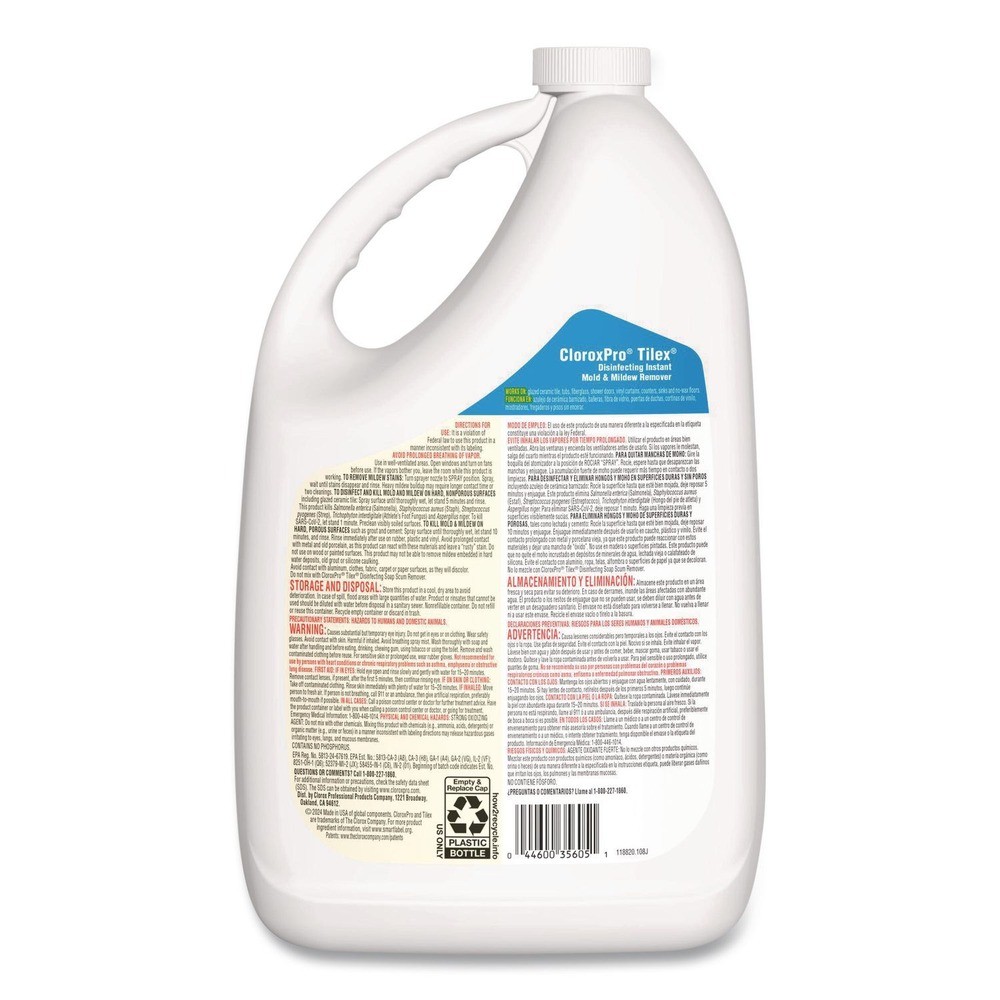 Tilex 35605 128 oz. Disinfects Instant Mold & Mildew Remover Refill (4/CT) New