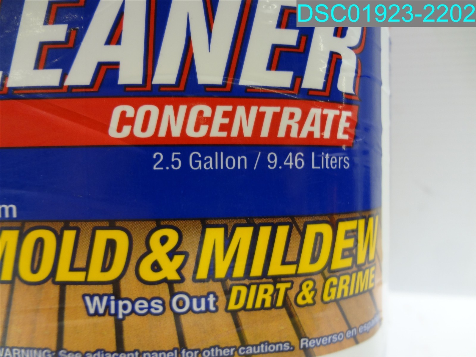 QTY=5GAL: (2.5G X 2) 30 Seconds Outdoor Cleaner Concentrate 040235752565