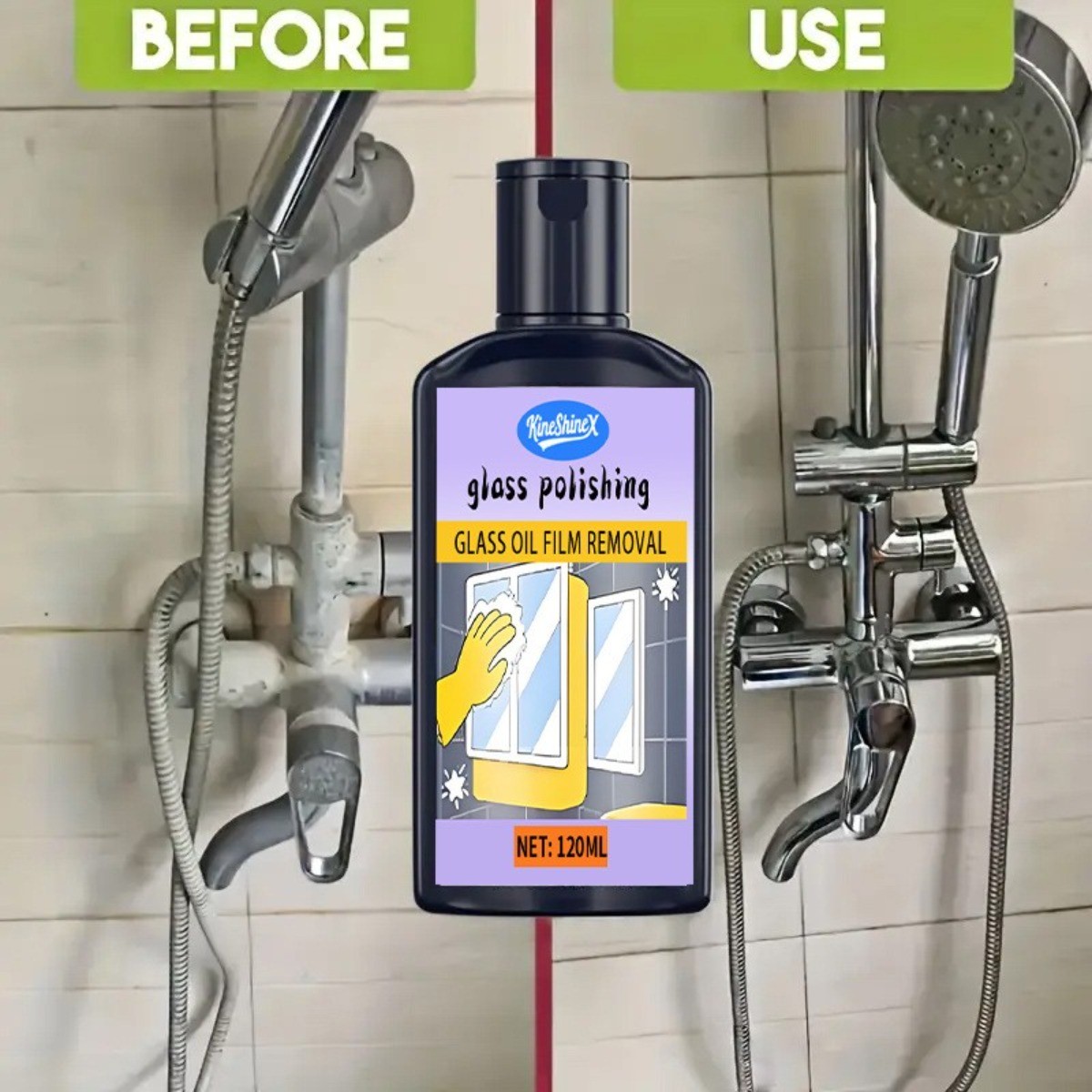 Bathroom Glass Cleaner – Hard Water Stain Remover Paste – 300ml