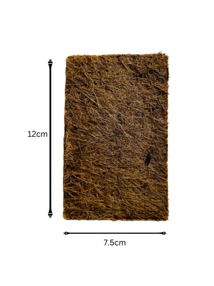 Dish Scrubber x4, Coconut Husk, Washing Pad, Eco Product, 12cm x 7.5cm x 1cm