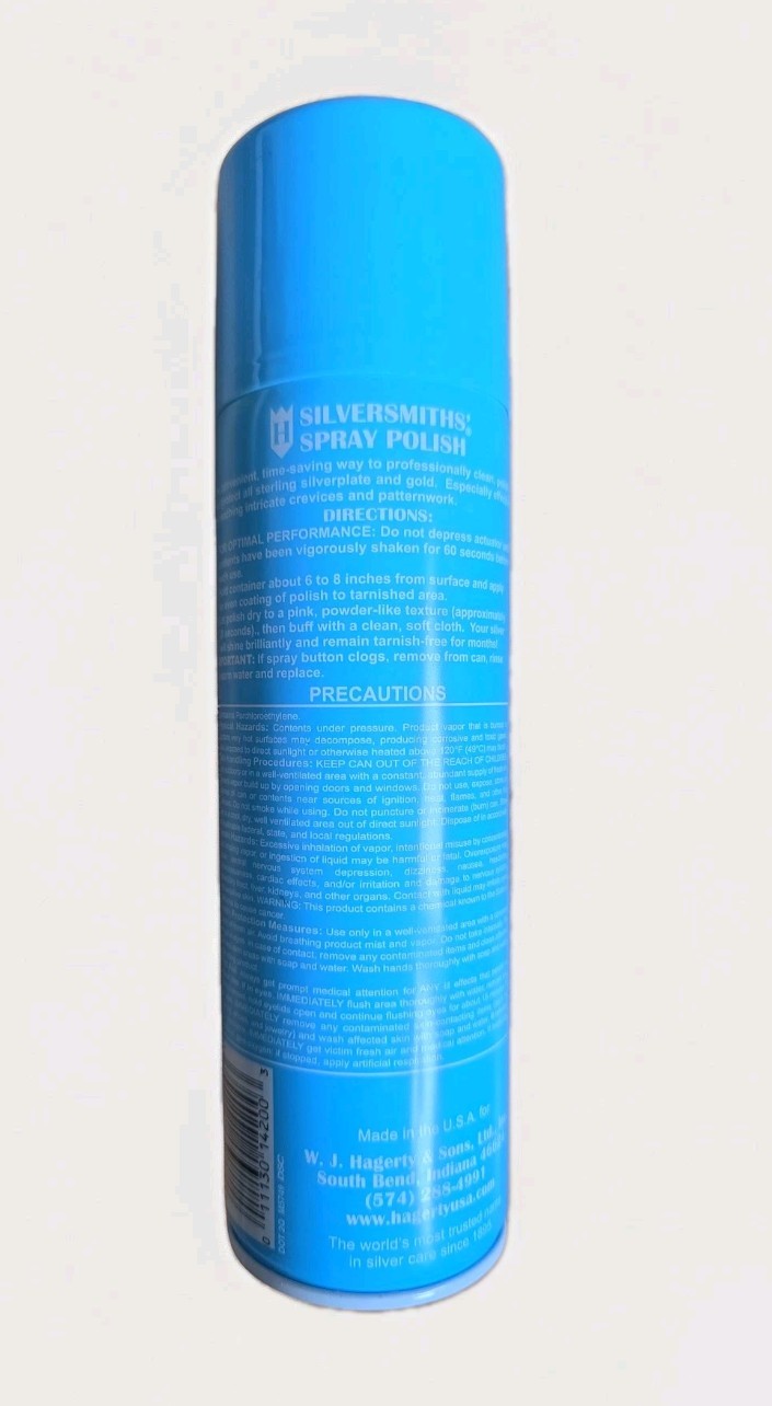 Hagerty 14.5 Oz Silversmiths’ Spray Polish w/ R-22 Tarnish Preventative