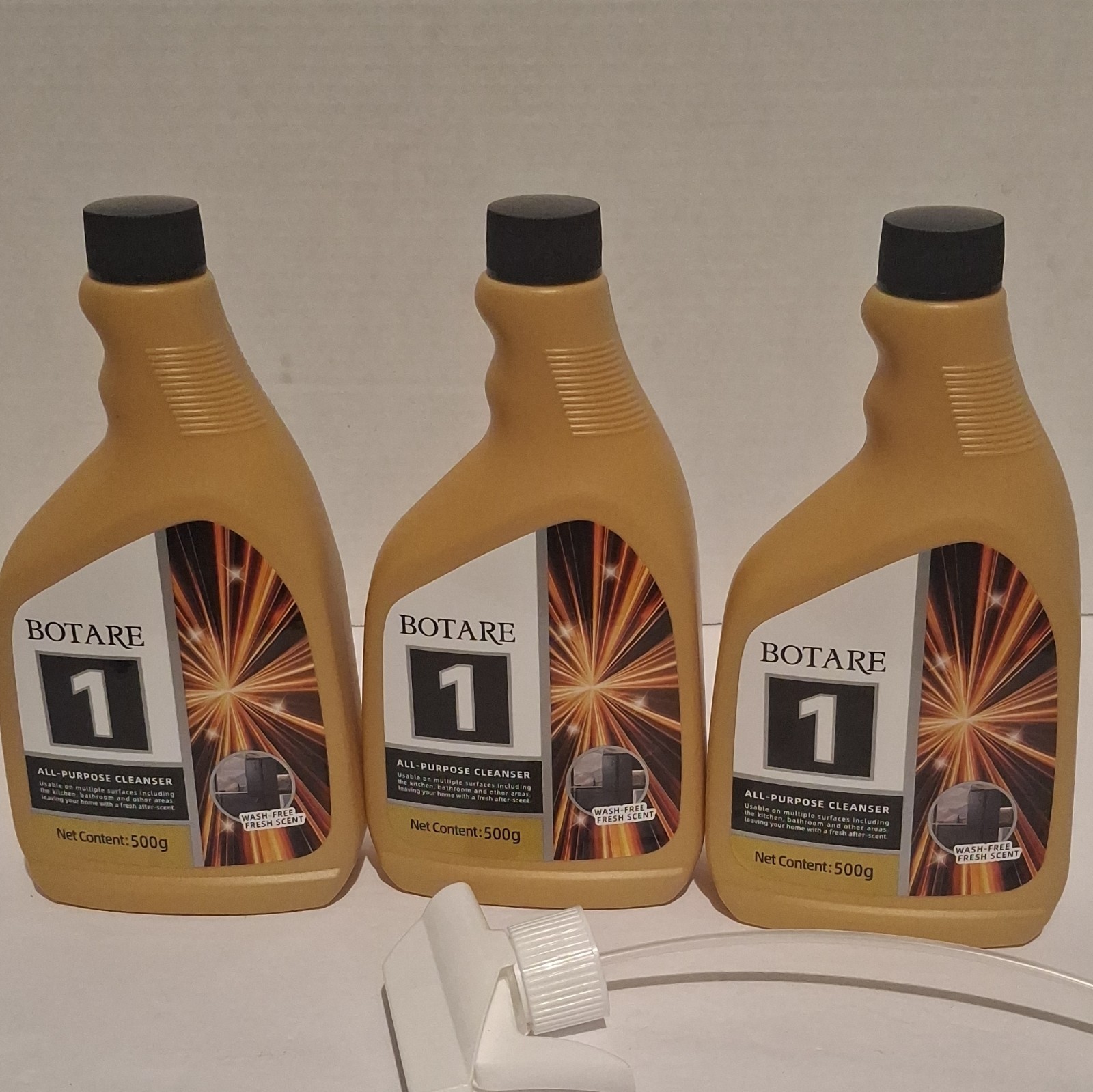 BOTARE 1 All-Purpose Multi-Surface Cleaner, Wash-Free Fresh Scent, 3 x 500g