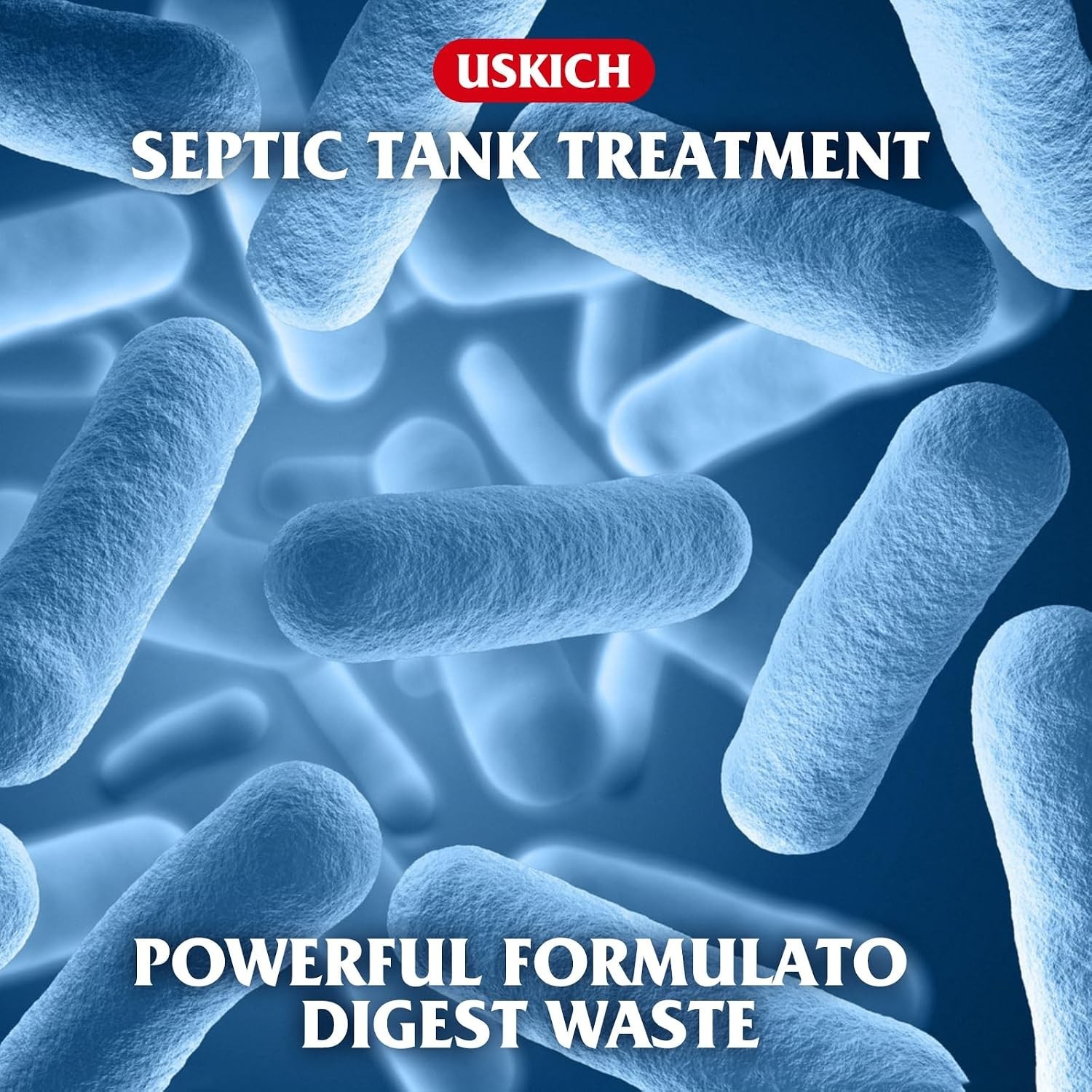 Septic Tank Treatment Packets – 12 Pack for 1-Year Supply, Flushable & Dissolvab