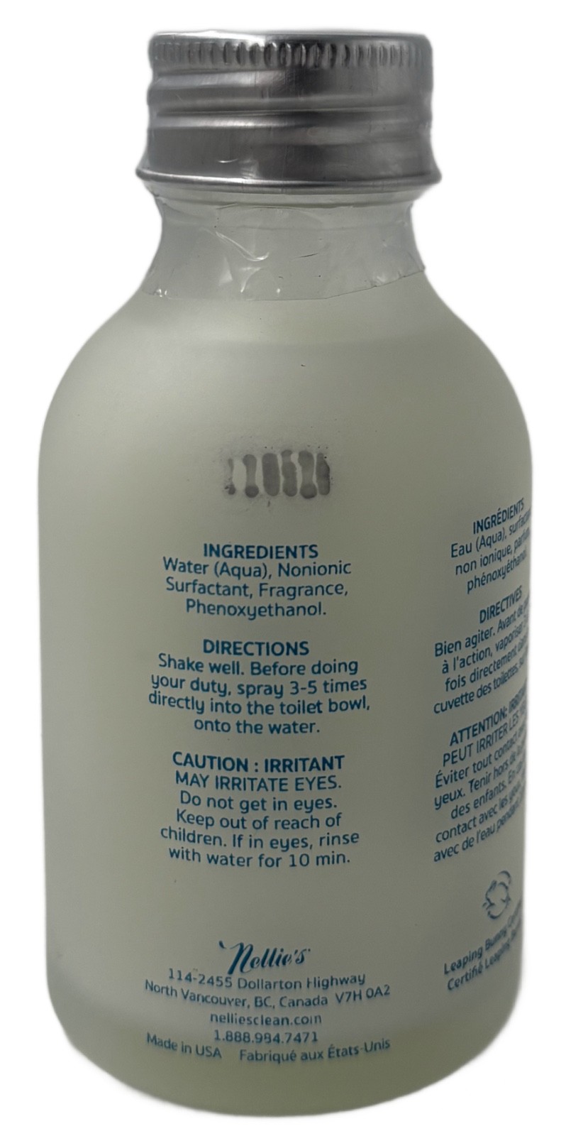 *Nellie’s Toilet Bowl Cleaner & Spray Odor Eliminator Duo—Lemongrass Scent