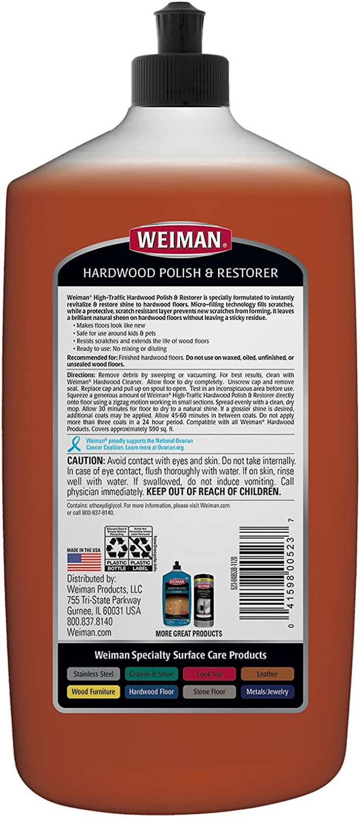 Wood Floor Polish and Restorer 32 Oz 3PC Bundle – High-Traffic Hardwood Floor, N