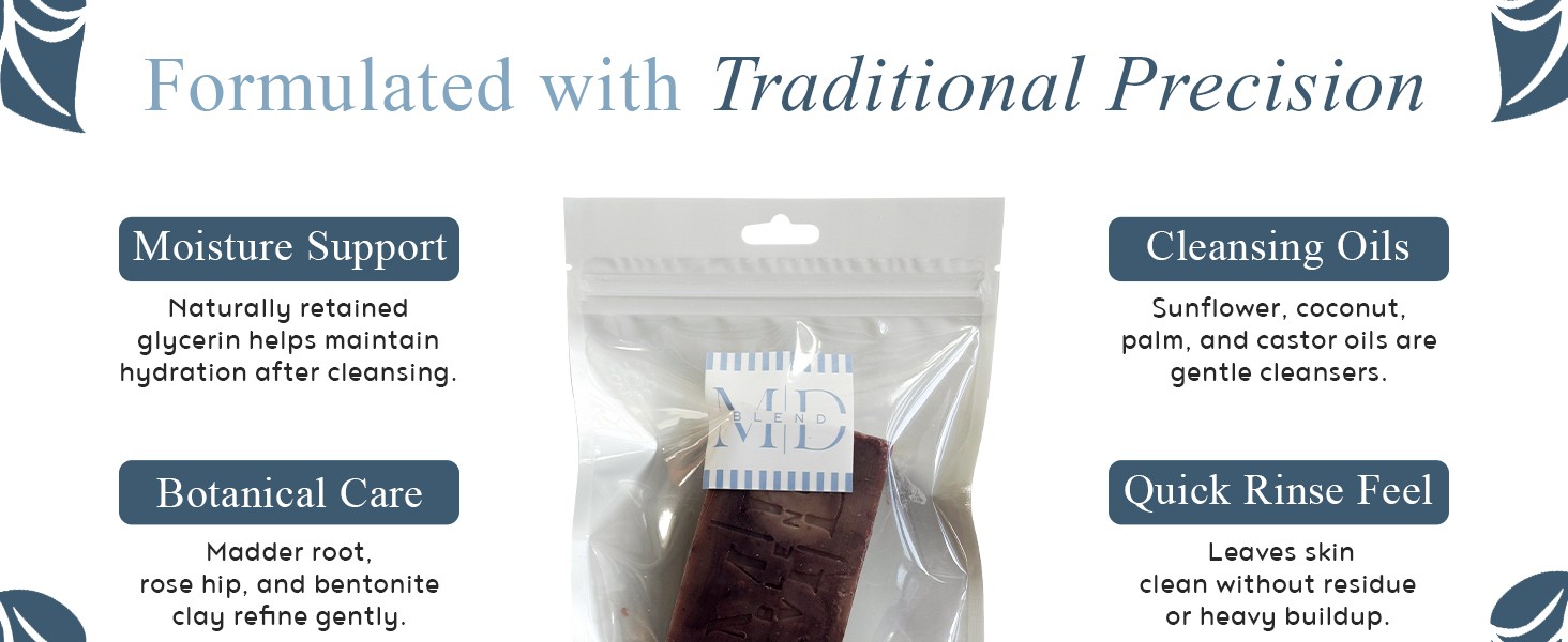 Switch2Pure Nourishing Soap Bar for Sensitive Skin with Jojoba, Avocado & Rose