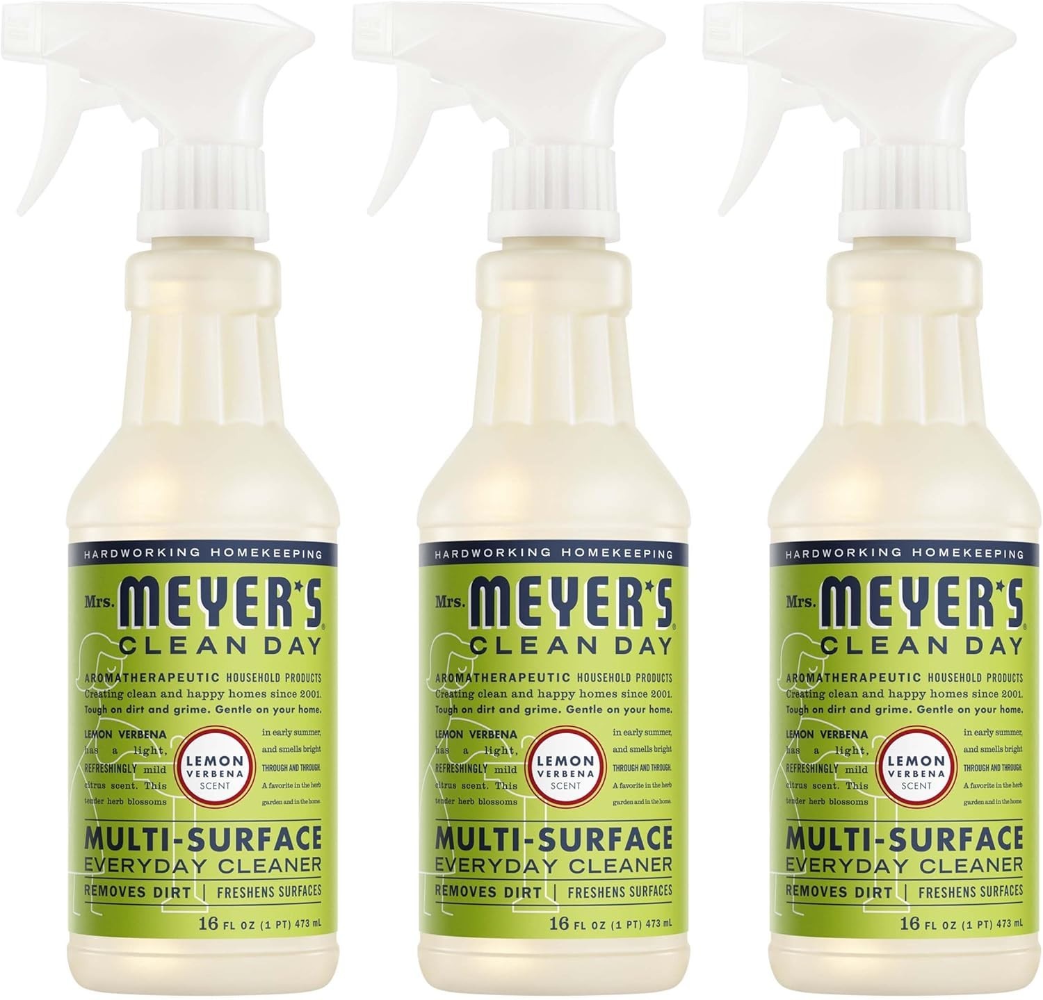 Mrs. Meyer’s Clean Day Cruelty-Free All-Purpose Cleaner Spray, 16 oz – Pack of 3