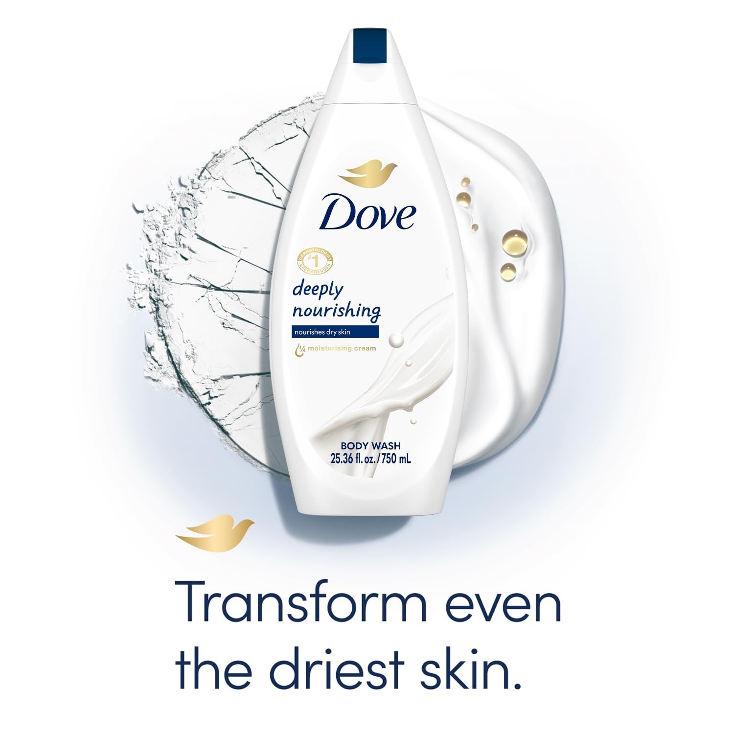 Dove Body Wash 4-Pack ?C Deeply Nourishing for Softer, Smoother Skin, 25.36 Fl