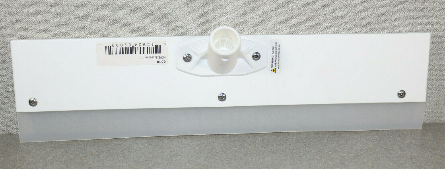 Remco Squeege 18in HDPE, Straight, Polyethylene 6618 (No Handle Squeege Only)