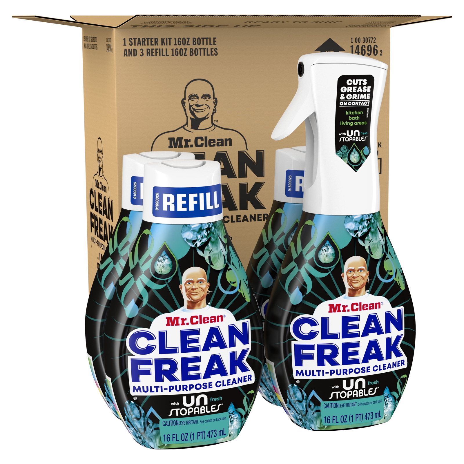 Multi Surface Cleaning Spray, , Unstopables Fresh Scent, 64 fl oz