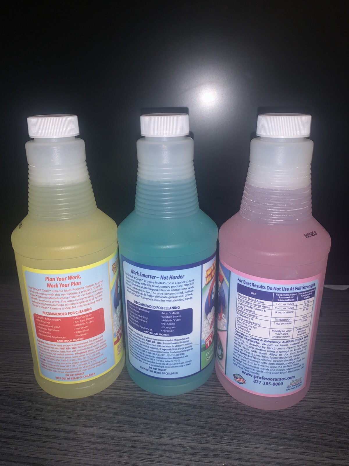 Professor Amos (3) SHOCK IT CLEAN EXTREME Concentrated Cleaner NO HARSH CHEMICAL