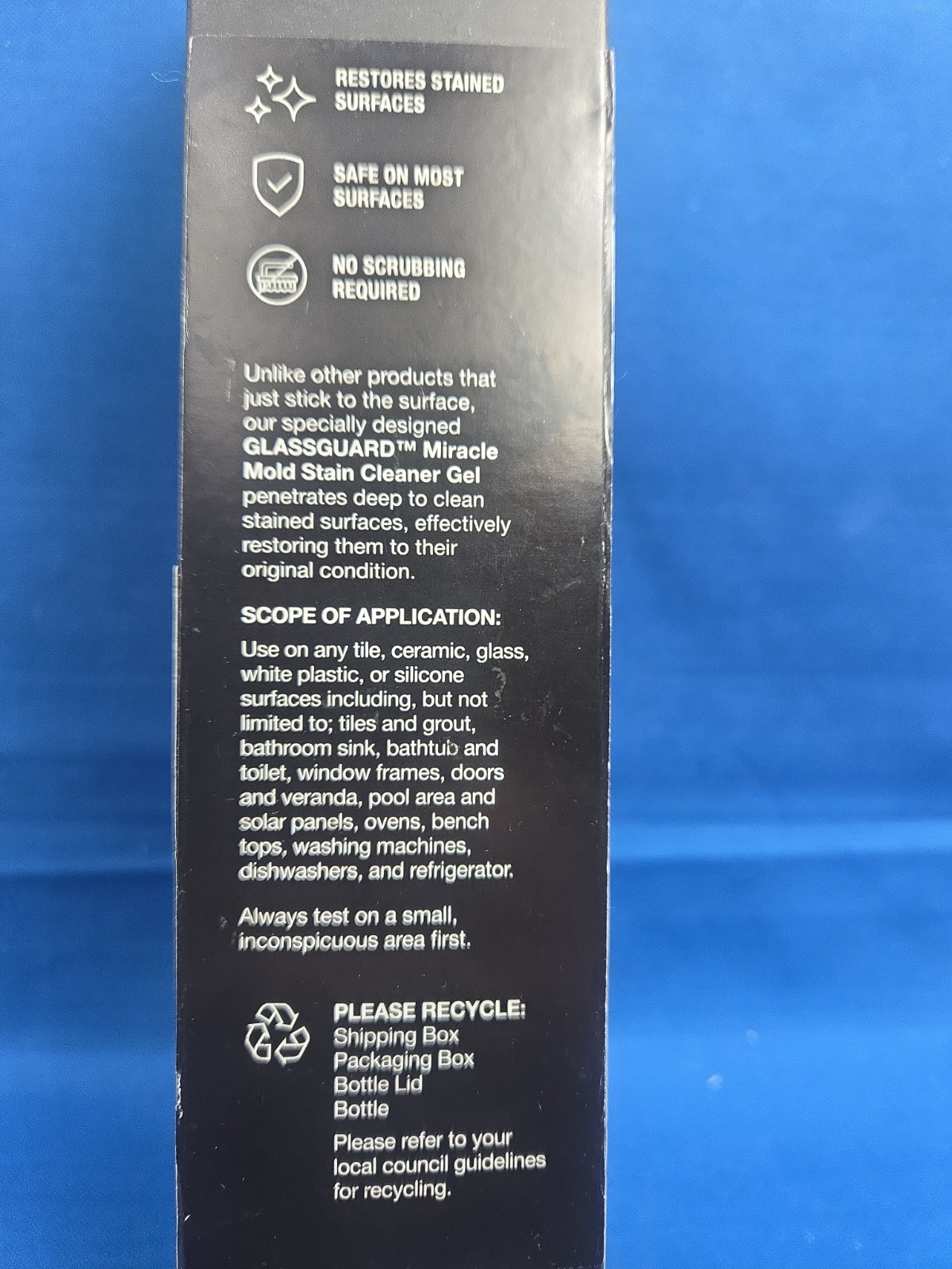 Glassguard Miracle Mold Stain Cleaner Gel for Hard Stains 10 oz #1