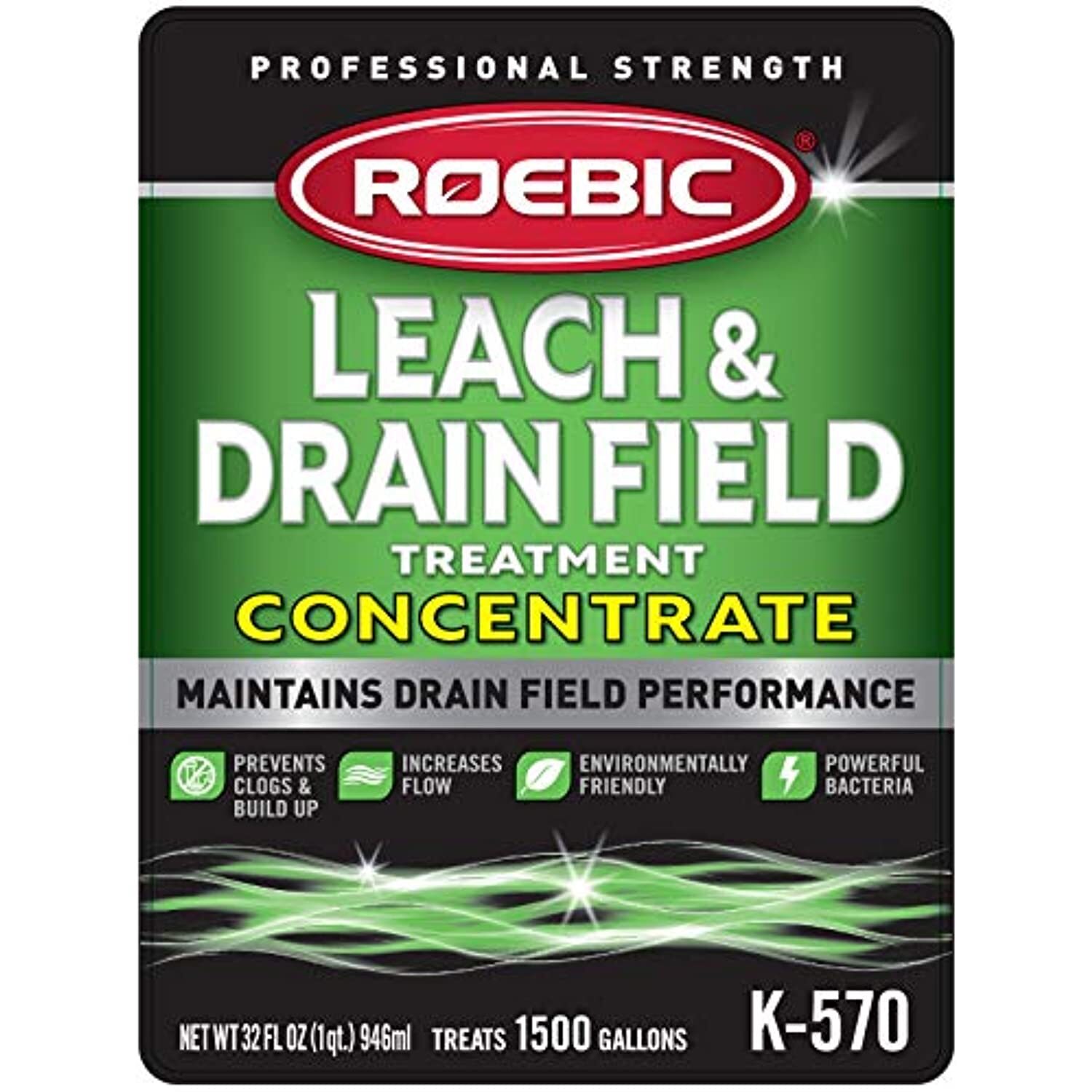 Roebic K-570-Q Biodegradable Leach and Drain Field Treatment Concentrate
