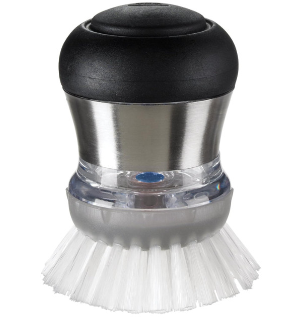 OXO Steel Soap Dispensing Palm Brush