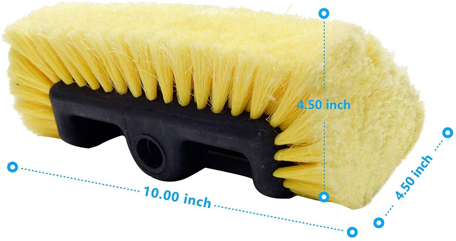 10″ Car Wash Brush Headsoft Bristle, Auto Rv Truck Boat Camper Exterior