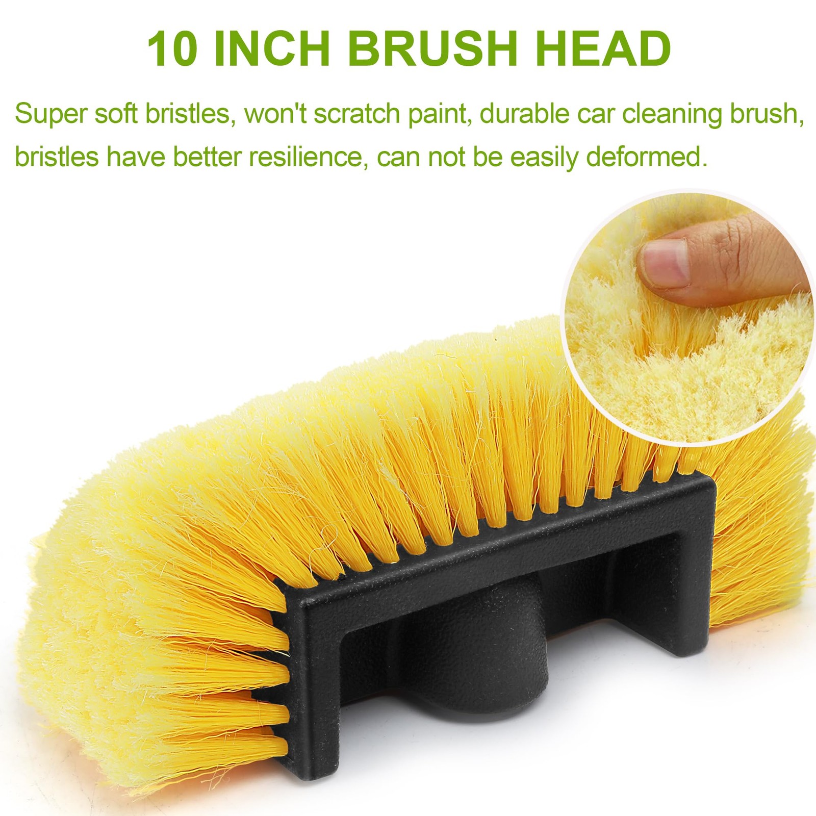10 Inch Car Wash Brush Head Flow Thru Car Cleaning Brush Exterior Car Wash