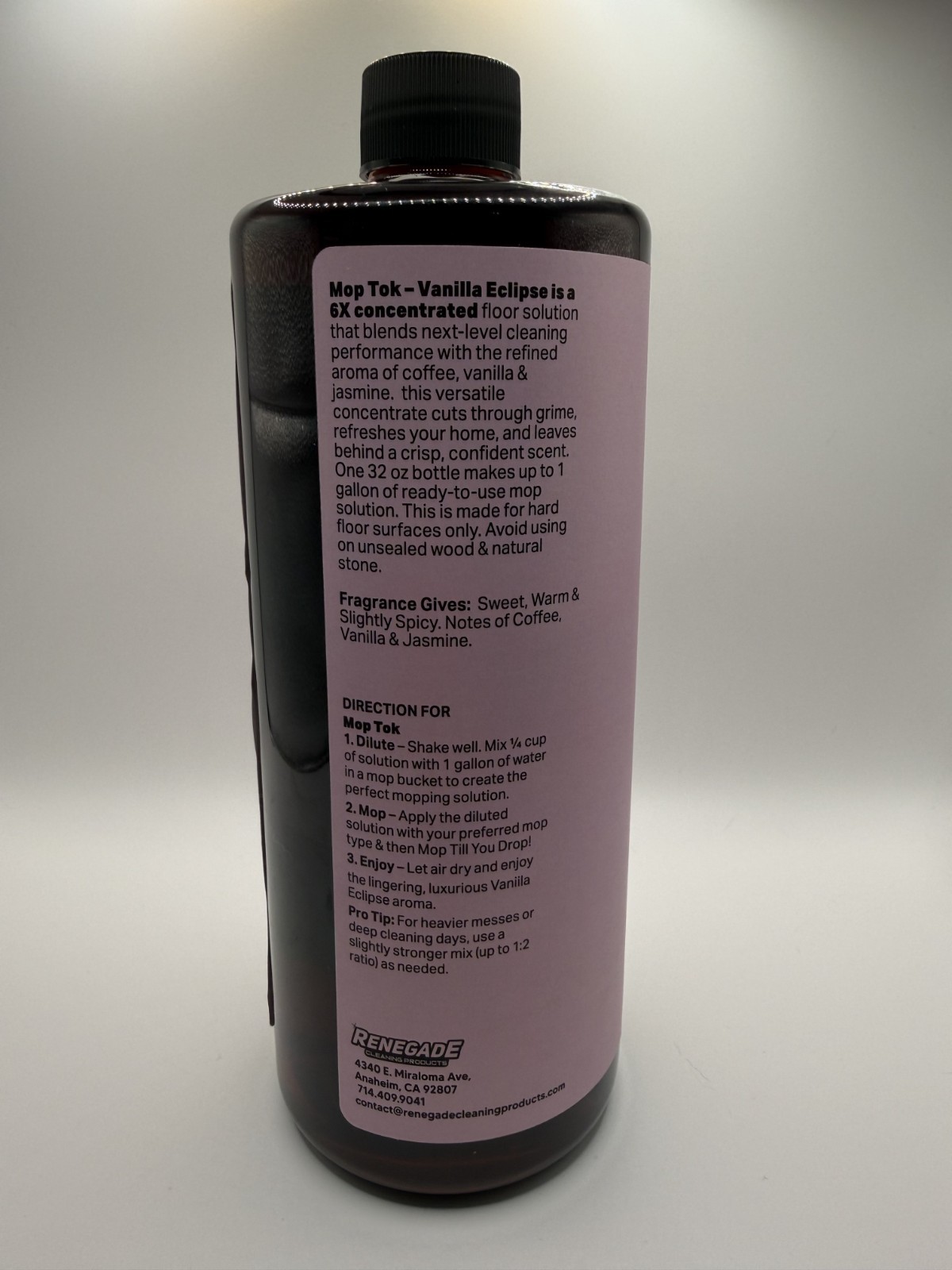 Renegade Mop Tok Vanilla Eclipse 6x Concentration 32 fl oz – Brand New Sealed