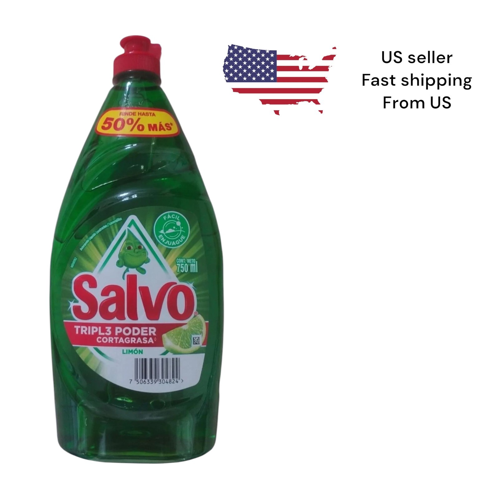 Salvo 🍋Jabón Lavatrastes Arrancagrasa 750ml / Salvo🍋 Dish Soap Detergent 25oz