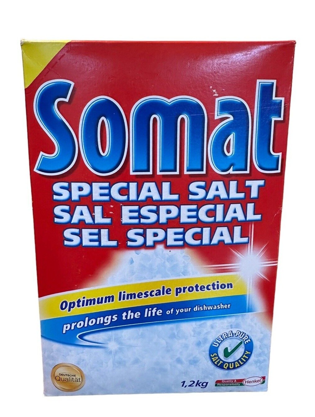 Somat Dishwasher Salt Water Softener – Special Salt Coarse-Grained – Lime Protec