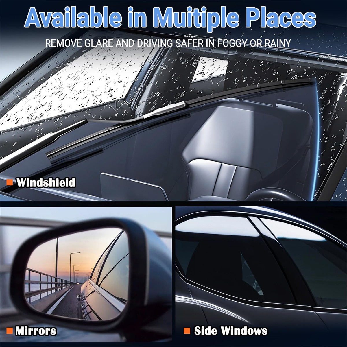 2025 New For Car Window Glass Automotive Oil Film Cleaner Car Windshield Cleaner