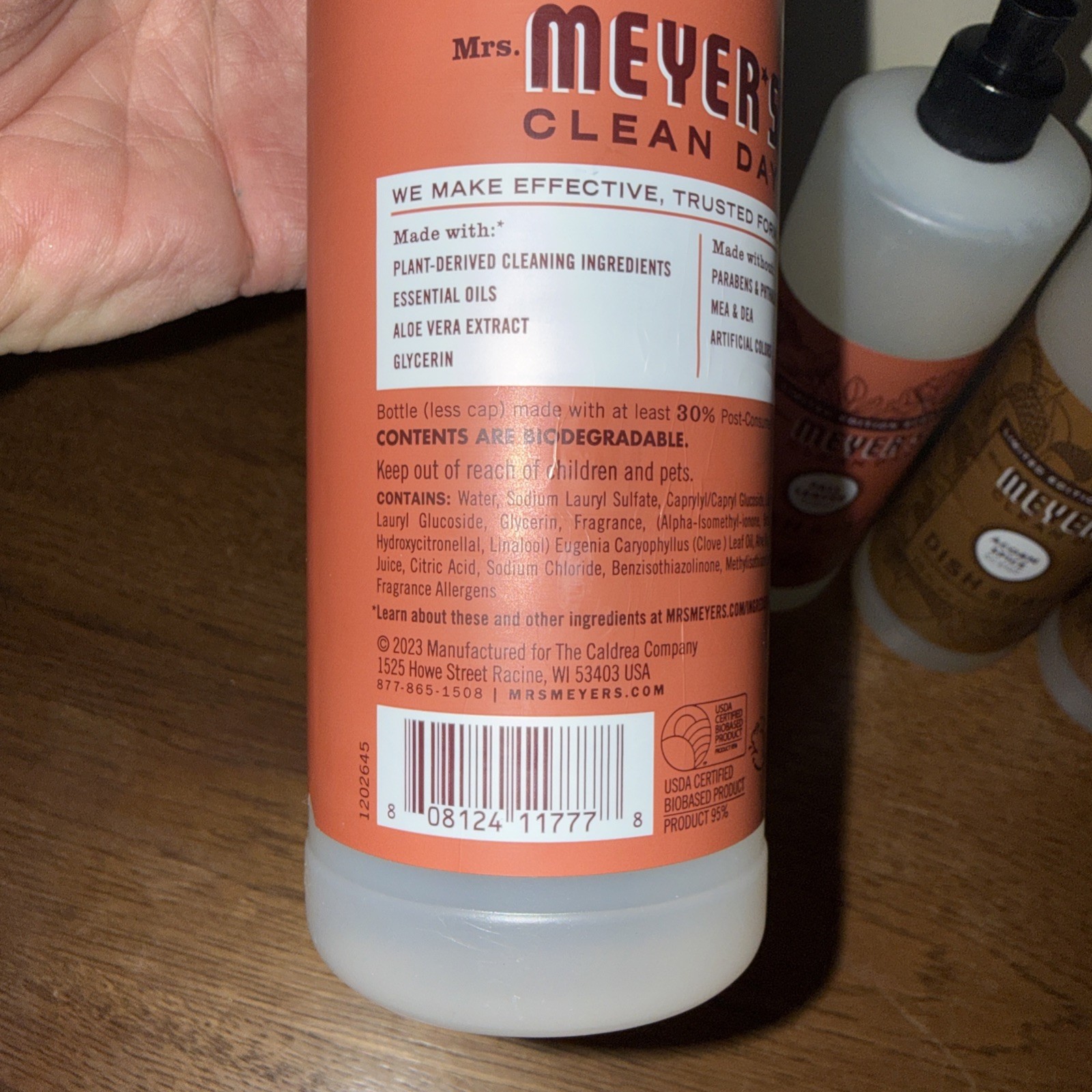 Mrs Meyer’s Dish Soap Limited Edition Fall Leaves & Acorn Spice 16oz New (4)