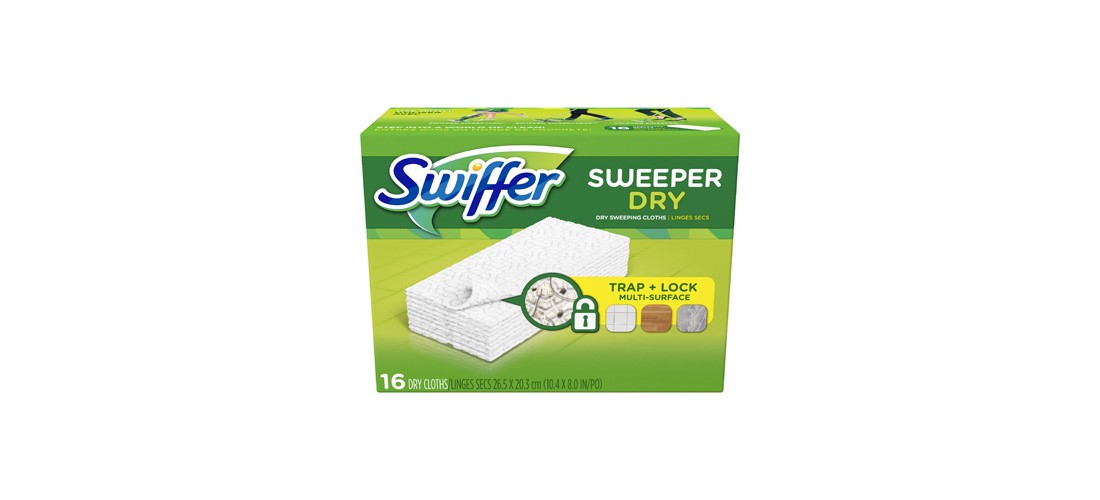 SWIFFER 31821 Dust Mop Refill Sweeper 5.4″ Dry Microfiber White