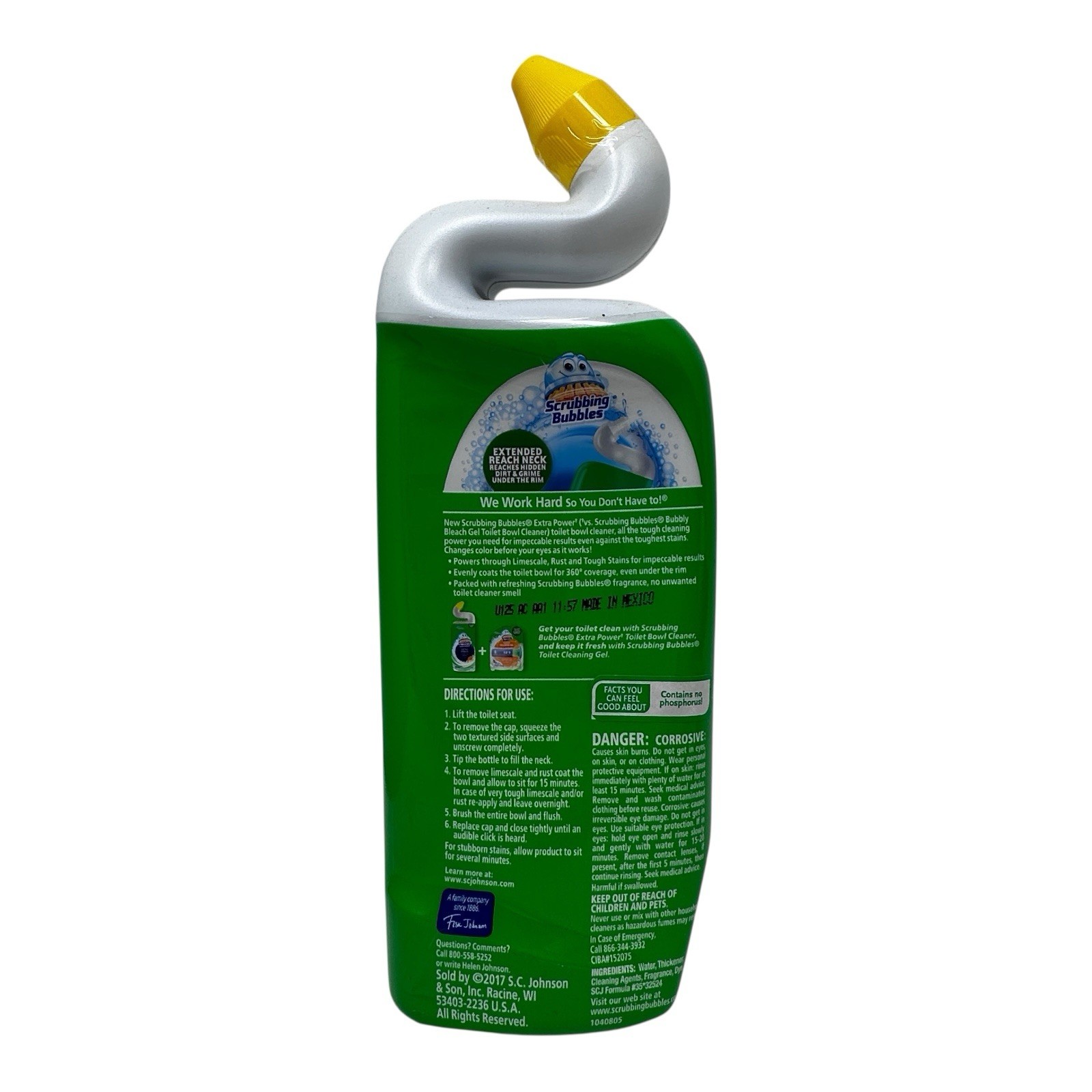 2 Pack Scrubbing Bubbles Extra Power Gel Toilet Bowl Cleaner Citrus 24 oz