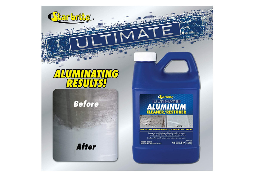 Aluminum Restorer Cleaner Safely Ultimate Clean Dirt Pontoon Boats Canoes 64 Oz