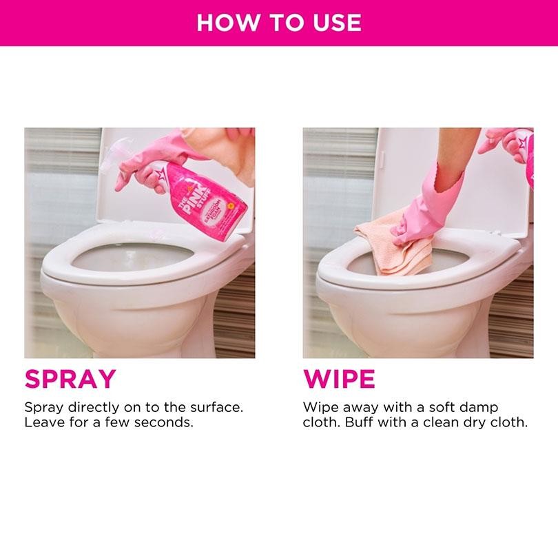 The Pink Stuff Bathroom Foam Cleaner, 25.4oz Spray – 82383