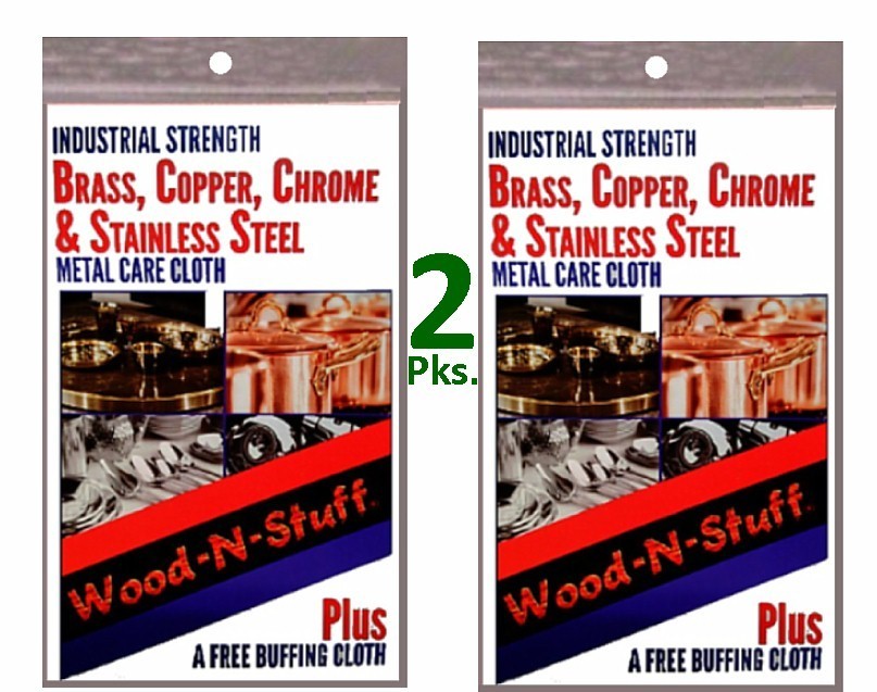 2 Blitz Brass Cleaning Cloth ~ Made in USA**