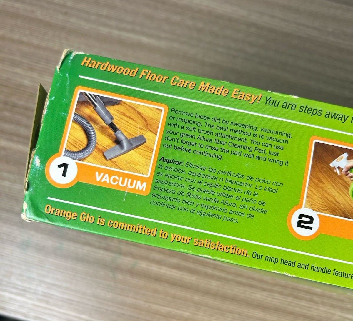 Orange Glo Hardwood Floor Care System Complete Kit New Old Stock 5 PC